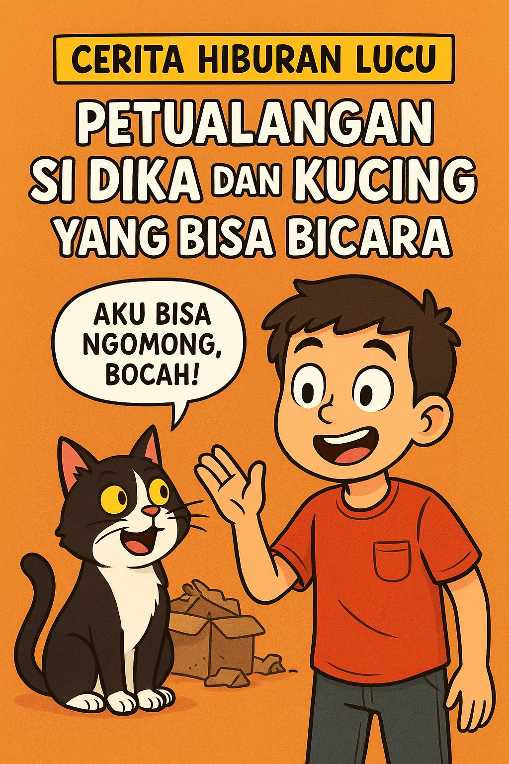 Cerita Hiburan Lucu: Petualangan Si Dika dan Kucing yang Bisa Bicara