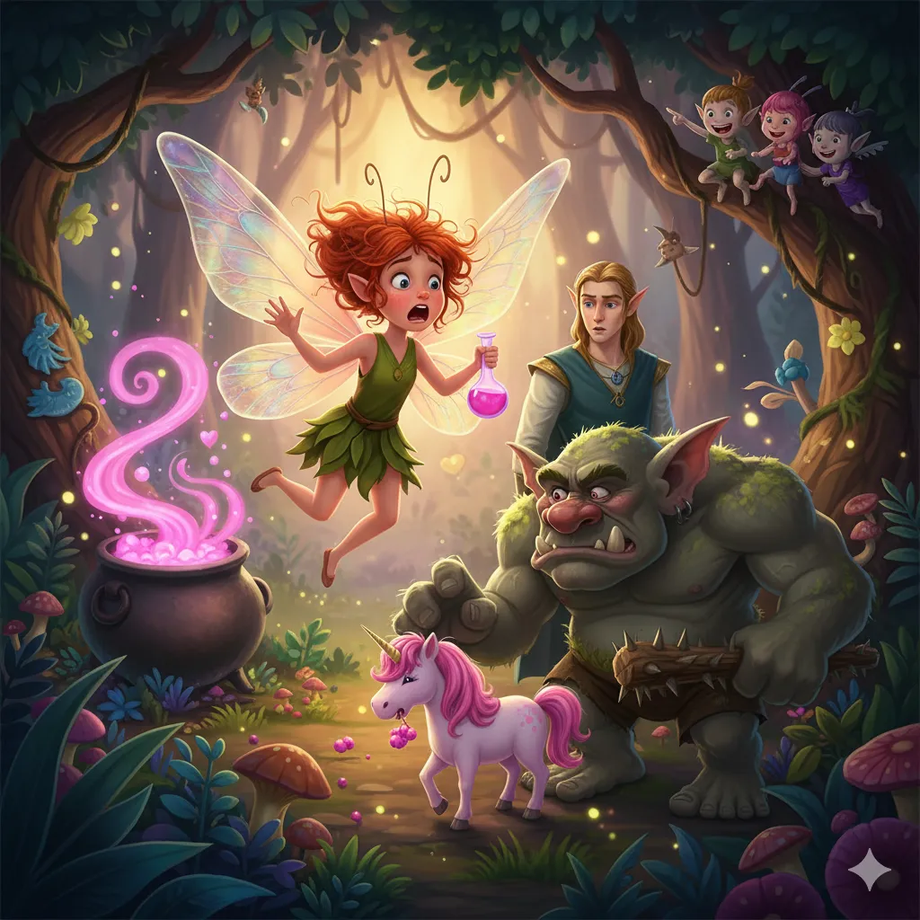 Peri Pelupa dan Ramuan Cinta yang Salah Target